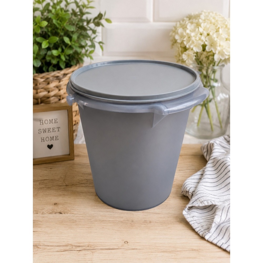 Tupperware Bucket Container Jug 8.5L Tall And Round With Handle New Cottagecore